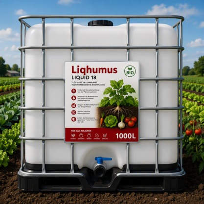 Liqhumus Liquid 18 Huminsäure - 1'000 l IBC Bodenverbesserer aus Leonardit