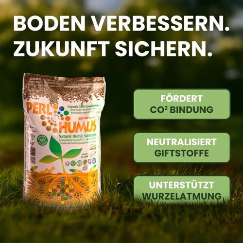 Perlhumus® Granuliert Leonardit für Humusaufbau
